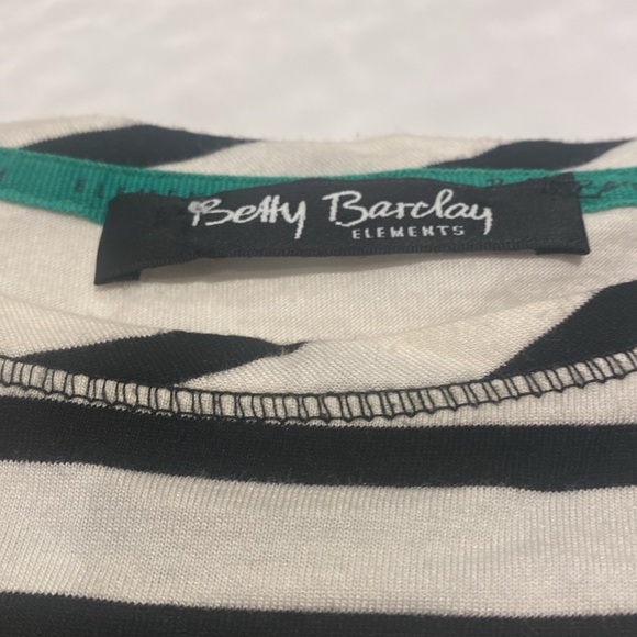 Betty Barclays Elements stripe Love long sleeve top - Picture 3 of 5
